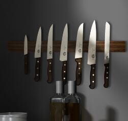 Cheftech Solid Oak Magnetic Knife Rack 45cm Knife Storage The Cooks Kitchen 