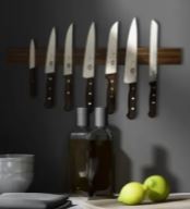 Cheftech Walnut Magnetic Knife Rack 45cm