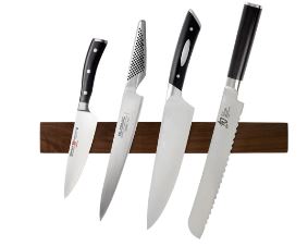 Cheftech Solid Walnut Magnetic Knife Rack 60cm