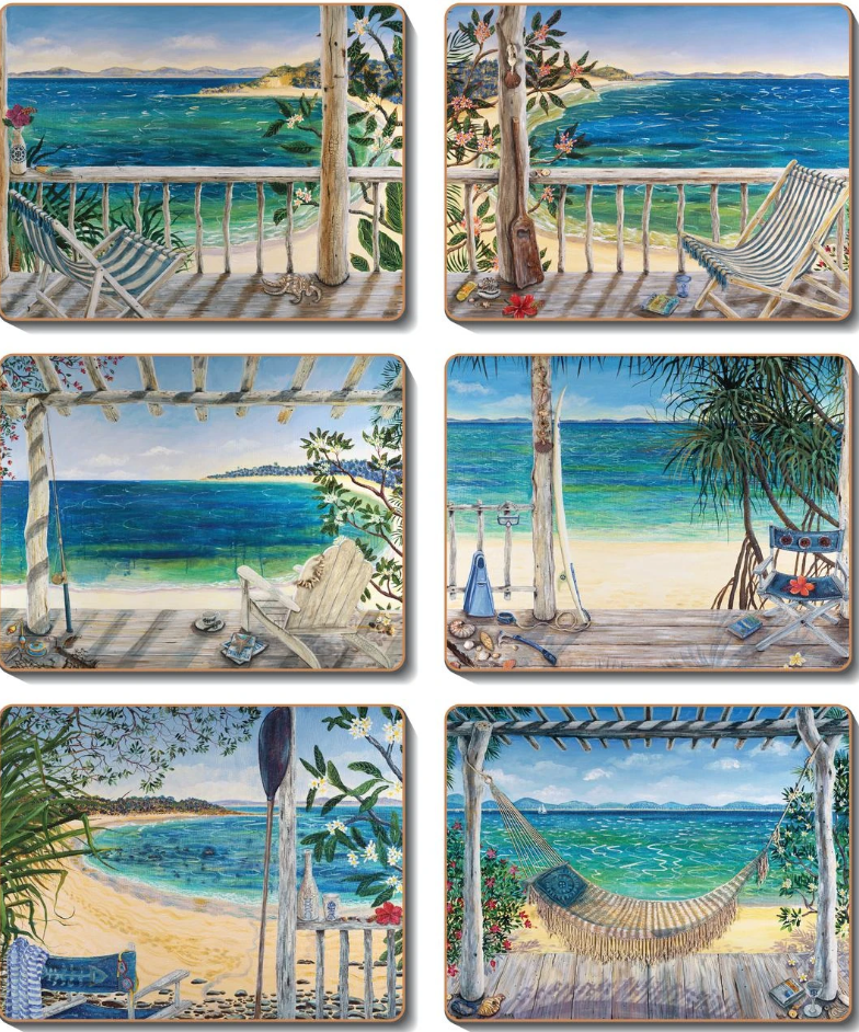 Cinnamon Beach Balconies Coasters