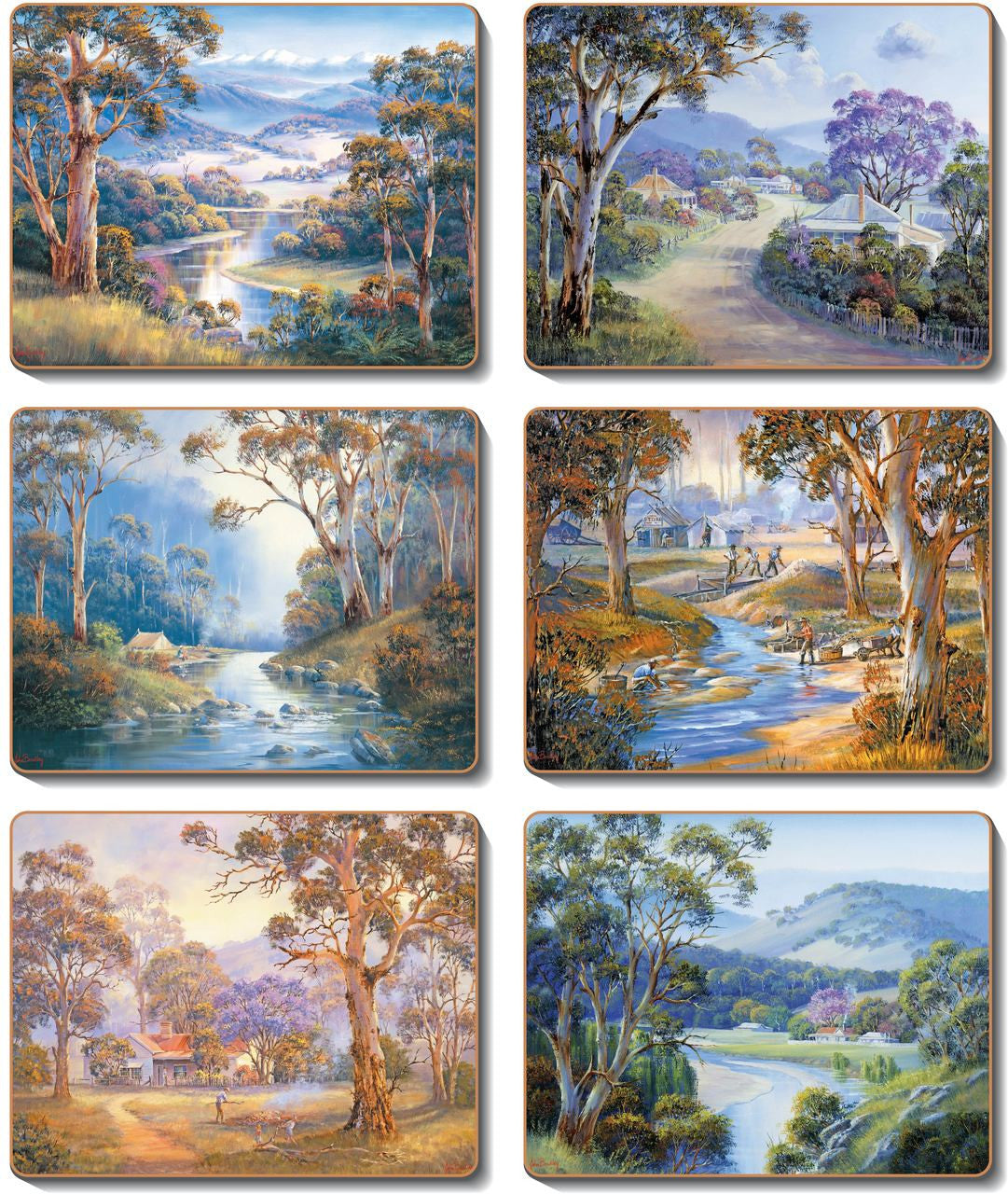 Cinnamon Bradleys Stream Placemat- Set Of 6