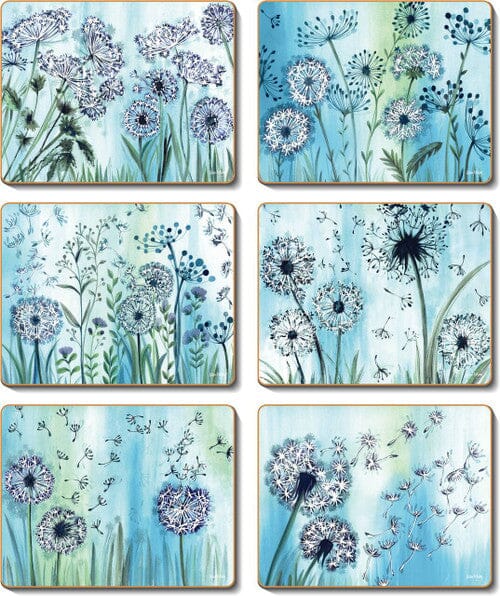 Cinnamon Hedgerow Timekeeper Coasters - Set Of 6 Placemats & Coasters The Cooks Kitchen 