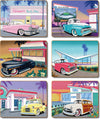 Cinnamon 50's Cool Coasters - Set Of 6