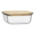 Ecology Nourish Square Storage With Bamboo Lid 18cm