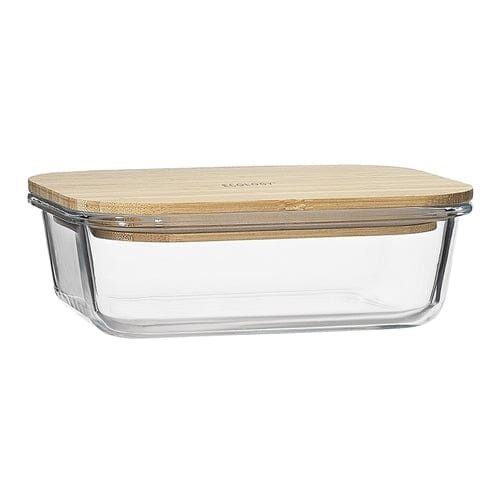 Ecology Nourish Rectangle Storage With Bamboo Lid 20 X 15cm Fruit & Vegetable Storage The Cooks Kitchen 