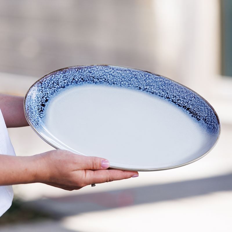 Ecology Atol Large Oval Platter 36cm Deep Blue