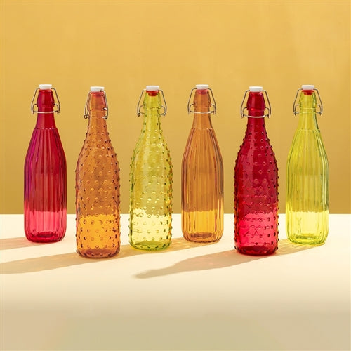 Pop Bottle - 900ml Dot Fuchsia
