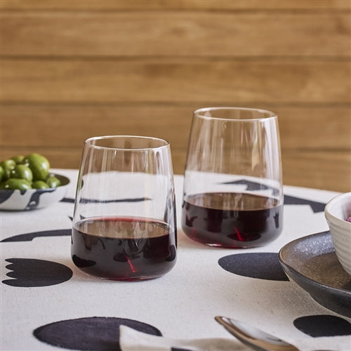 Ecology Ida Set Of 6 Stemless Wine Glasses 530ml