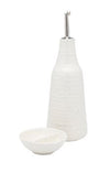 Ottawa Oil Bottle & Salt Dish Set - Calico