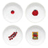 Porto Valentina Set Of 4 Pasta Bowls 21.5cm Loose Dinnerware The Cooks Kitchen 