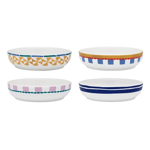 Porto Valentina Set Of 4 Pasta Bowls 21.5cm