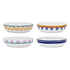 Porto Valentina Set Of 4 Pasta Bowls 21.5cm
