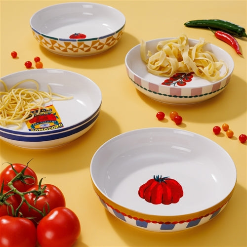 Porto Valentina Set Of 4 Pasta Bowls 21.5cm