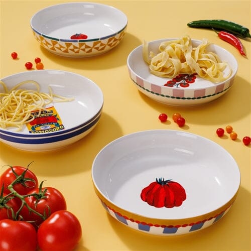 Porto Valentina Set Of 4 Pasta Bowls 21.5cm Loose Dinnerware The Cooks Kitchen 
