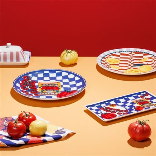 Porto Valentina Rectangle Serving Platter 29.5cm - Tomato Medley Serving Platters The Cooks Kitchen 