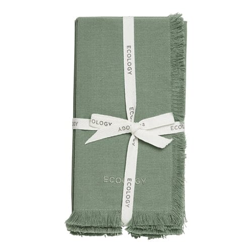 Ecology Fray Set Of 4 Napkins Midday Napkins The Cooks Kitchen 