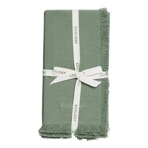 Ecology Fray Set Of 4 Napkins Midday