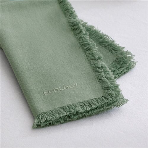 Ecology Fray Set Of 4 Napkins Midday Napkins The Cooks Kitchen 