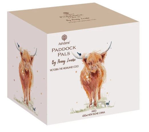Ashdene Paddock Pals Victoria The Highland Coo Mug 450ml