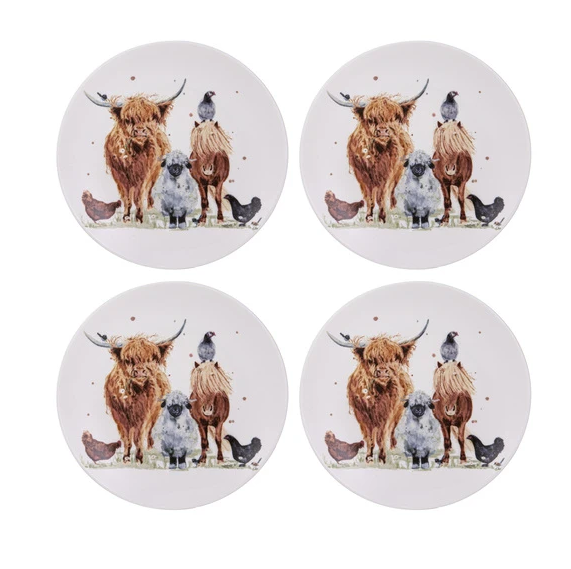 Ashdene Paddock Pals Side Plate Set Of 4