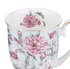 Ashdene Raspberry Rose Powder Blue Footed Mug 310ml