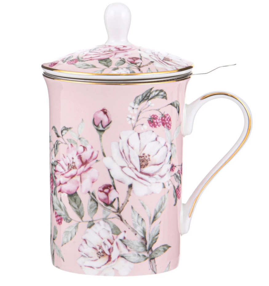 Ashdene Raspberry Rose 3pc Infuser