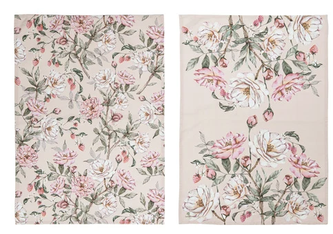 Ashdene Raspberry Rose 2pk Kitchen Towel