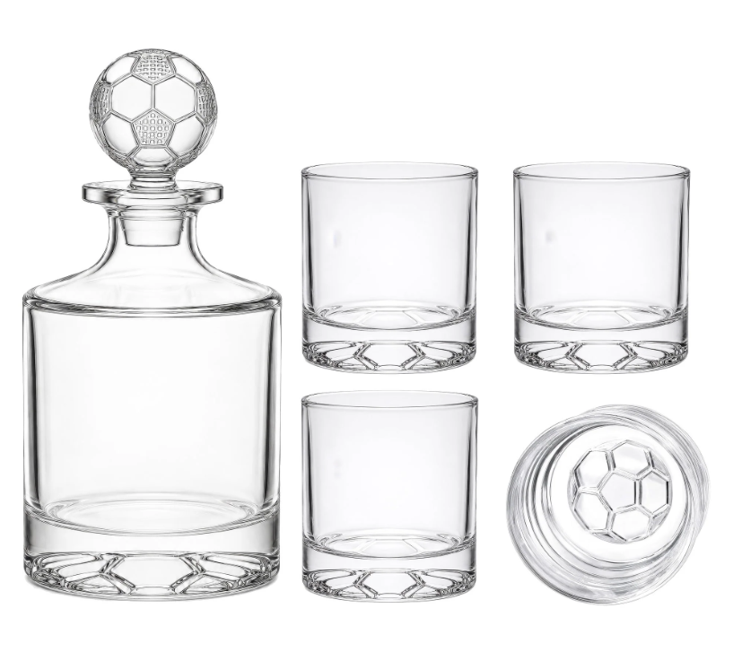 Ladelle Tempa Well Played Soccer Whisky Set 5 Pc