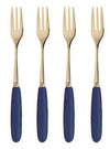 Ashdene Parisienne Navy Cake Fork Set Of 4