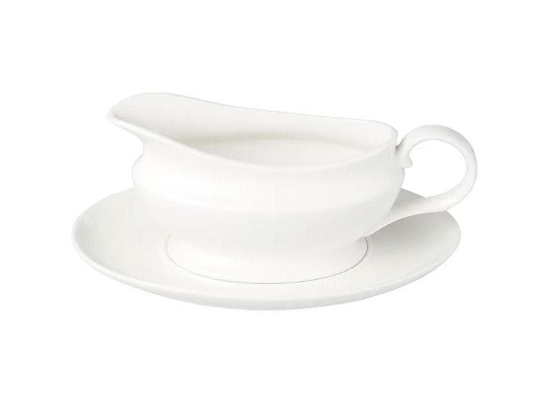 Maxwell & Williams White Basics Gravy Boat & Saucer 550ml Dinnerware Accessories The Cooks Kitchen Mandurah 