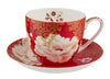 Maxwell & Williams Kimono Cup & Saucer 300ml - Red