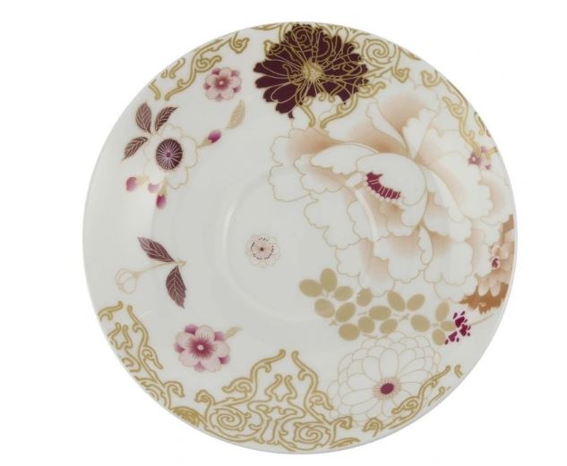 Maxwell & Williams Kimono Breakfast Cup & Saucer 480ml -  White