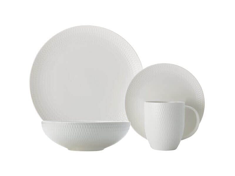 Maxwell & Williams White Basics Diamonds Dinner Set 16 Piece Dinner Sets The Cooks Kitchen Mandurah 