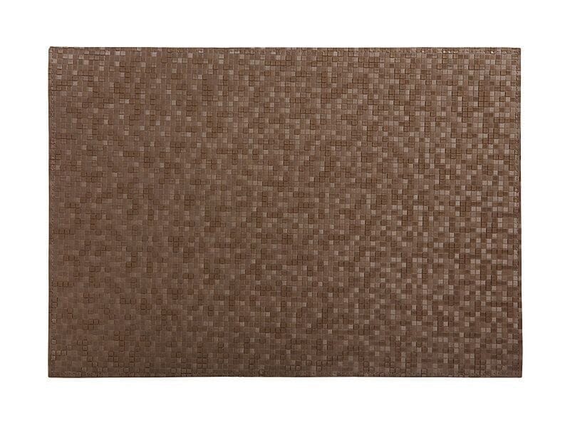 Maxwell & Williams Table Accents Leather Look Mosaic Placemat 43x30cm Brown Placemats & Coasters The Cooks Kitchen Mandurah 
