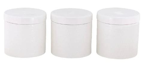 Maxwell & Williams White Basics Diamonds Canister 600ml Set Of 3 Gift Boxed General Storage The Cooks Kitchen Mandurah 