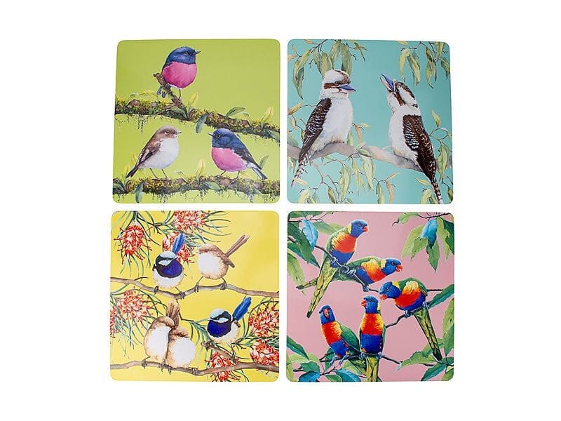 Maxwell & Williams Katherine Castle Bird Talk Cork Back Placemat 29x29cm Set Of 4 Assorted Placemats & Coasters The Cooks Kitchen Mandurah 