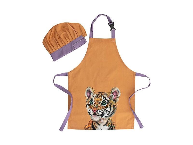 Maxwell & Williams Marini Ferlazzo Wild Planet Kids Apron & Hat Set Tiger Aprons, Mitts & Gloves The Cooks Kitchen Mandurah 