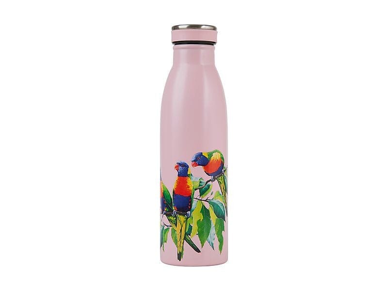 Maxwell & Williams Katherine Castle Bird Talk Double Wall Insulated Bottle 500ml Rainbow Lorikeets Insulated Bottles and Flasks The Cooks Kitchen Mandurah 