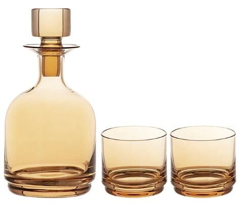 Maxwell & Williams Glamour 3pc Stacked Decanter Set Gold Decanter Sets The Cooks Kitchen 