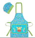 Maxwell & Williams Kasey Rainbow - Critters Childs Apron & Hat Set - Blue Aprons The Cooks Kitchen 