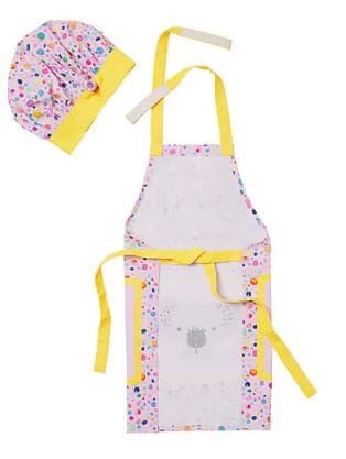 Maxwell & Williams Kasey Rainbow - Critters Childrens Apron & Hat Set - Pink Aprons The Cooks Kitchen 