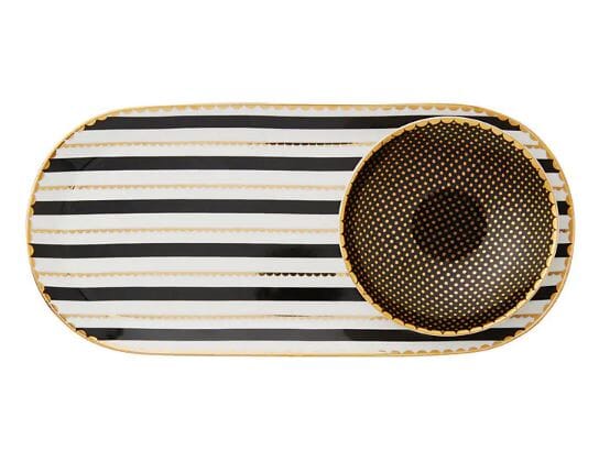 Maxwell & Williams Teas & C's - Regency Platter & Dish Set - Black Servingware The Cooks Kitchen 