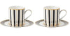 Maxwell & Williams Teas & C's - Regency Demi Cup & Saucer 100ml Set Of 2 - Black