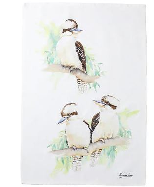 Maxwell & Williams Katherine Castle Bird Life Tea Towel Kookaburra