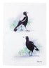 Maxwell & Williams Katherine Castle Bird Life Tea Towel Magpie