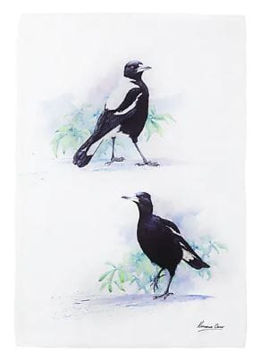 Maxwell & Williams Katherine Castle Bird Life Tea Towel Magpie Tea Towels The Cooks Kitchen 