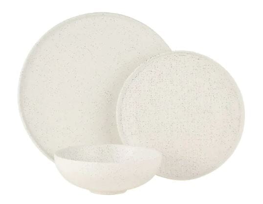 Maxwell & Williams Onni - Hi Rim 12pce Speckle White Dinner Sets The Cooks Kitchen 