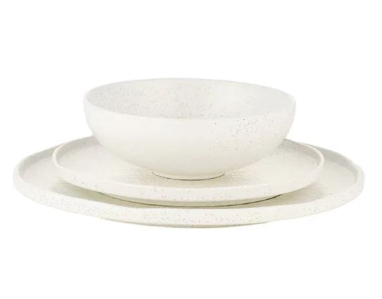 Maxwell & Williams Onni - Hi Rim 12pce Speckle White Dinner Sets The Cooks Kitchen 