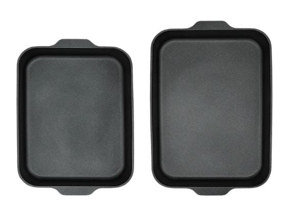 Maxwell & Williams Agile - Non-stick Roaster Set Of 2 34/38cm - Black Non-Stick Roasting The Cooks Kitchen 