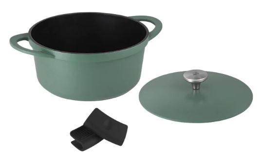 Maxwell & Williams Agile - Non-stick Casserole 24cm/4.2l - Sage